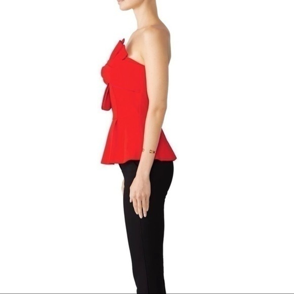 Anthropologie Adelyn Rae Strapless Bow Tie Top - Picture 11 of 12